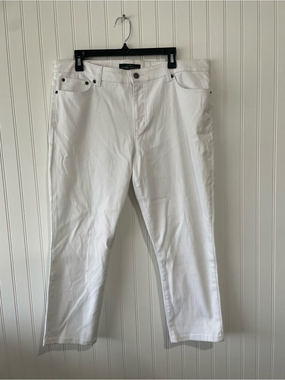 Ralph Lauren White women Straight Jeans